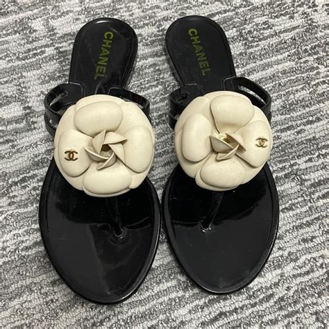 chanel jelly sandals 2019 replica|flat chanel sandals women.